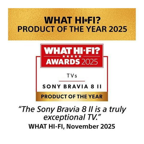 SONY BRAVIA 8 II 55" QD-OLED 4K HDR AI Smart TV - K55XR8M25BP - Fotosound Jersey LTD.