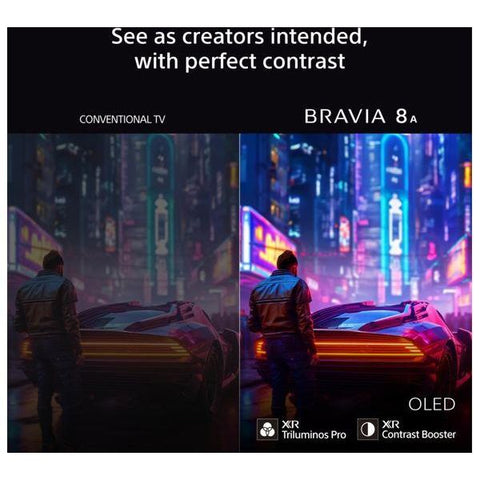 SONY BRAVIA 8A 65" OLED 4K HDR AI Smart TV - K65XR8A1B - Fotosound Jersey LTD.