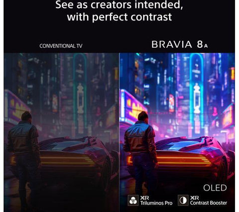 SONY BRAVIA 8A 65" OLED 4K HDR AI Smart TV - K65XR8A1B - Fotosound