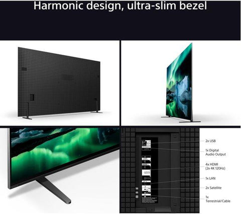 SONY BRAVIA 8A 65" OLED 4K HDR AI Smart TV - K65XR8A1B - Fotosound Jersey LTD.