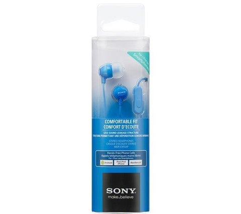 SONY EX15APLI Headphones - Blue - Fotosound Jersey LTD.
