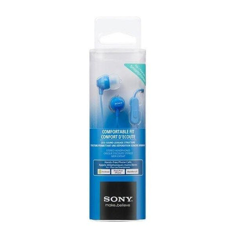 SONY EX15APLI Headphones - Blue - Fotosound Jersey LTD.