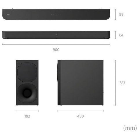 SONY HT-SD40 2.1 Wireless Sound Bar - Fotosound Jersey LTD.