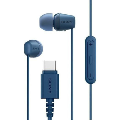 Sony IER-EX15C USB-C Wired In-Ear Headphones - Blue - Fotosound