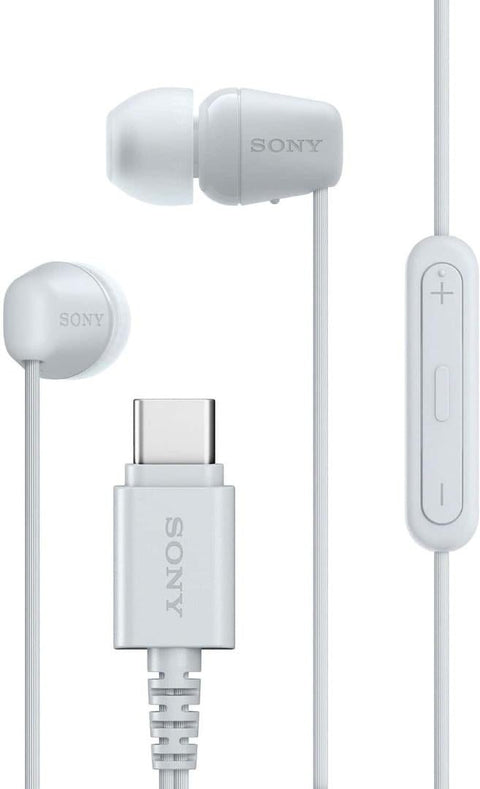 Sony IER-EX15C USB-C Wired In-Ear Headphones - White - Fotosound Jersey LTD.