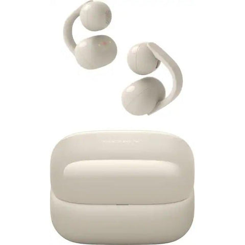 Sony LinkBuds Clip True Wireless Open Earbuds - Cream - Fotosound Jersey LTD.