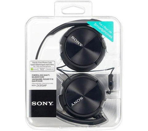 SONY MDR-ZX310APB Headphones - Black - Fotosound