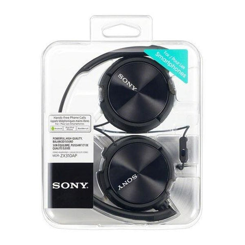 SONY MDR-ZX310APB Headphones - Black - Fotosound Jersey LTD.
