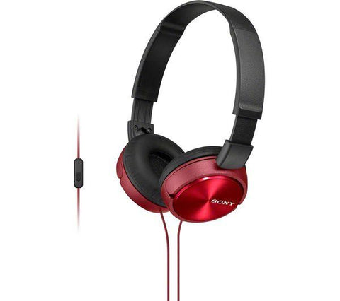 SONY MDR-ZX310APR Headphones - Red - Fotosound Jersey LTD.