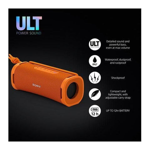 SONY ULT FIELD 1 Portable Bluetooth Speaker - Orange - Fotosound Jersey LTD.