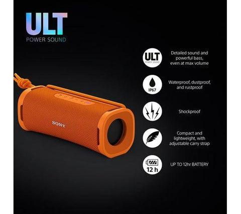 SONY ULT FIELD 1 Portable Bluetooth Speaker - Orange - Fotosound Jersey LTD.