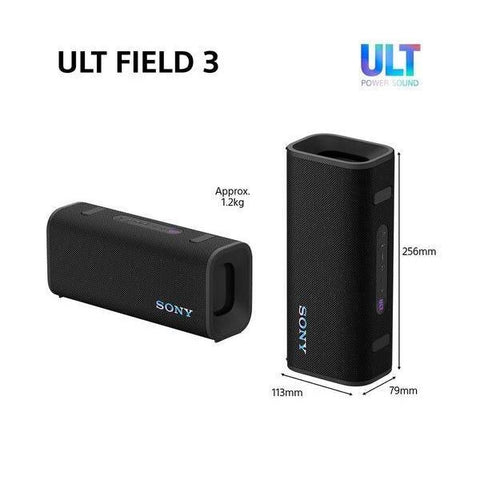 SONY ULT FIELD 3 Portable Bluetooth Speaker - Black - Fotosound Jersey LTD.