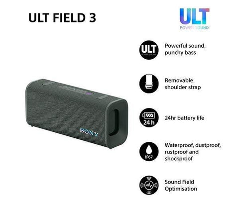 SONY ULT FIELD 3 Portable Bluetooth Speaker - Forest Grey - Fotosound Jersey LTD.