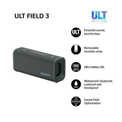 SONY ULT FIELD 3 Portable Bluetooth Speaker - Forest Grey - Fotosound Jersey LTD.