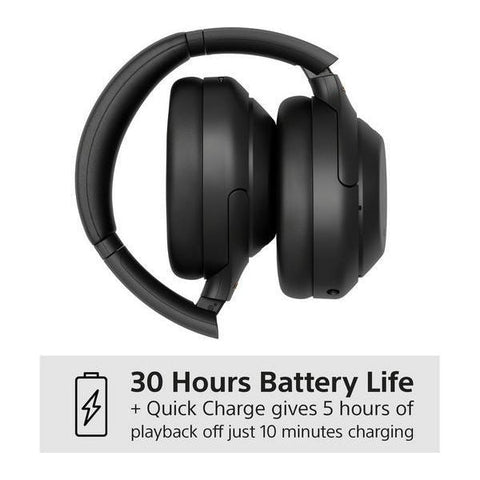 SONY WH-1000XM4 Wireless Bluetooth Noise-Cancelling Headphones - Black - Fotosound Jersey LTD.