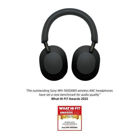 SONY WH - 1000XM5 Wireless Bluetooth Noise - Cancelling Headphones - Black - Fotosound Jersey LTD.
