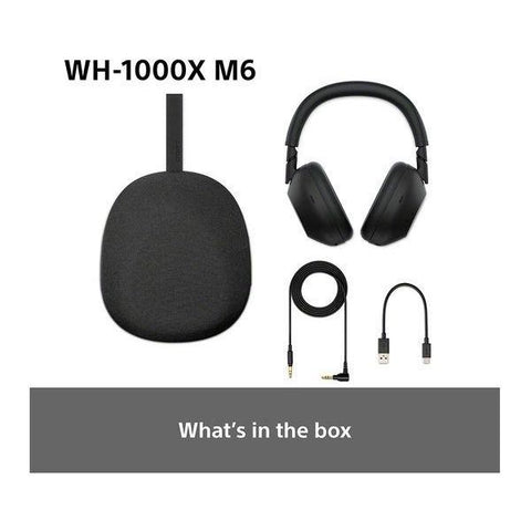 SONY WH - 1000XM6 Wireless Bluetooth Noise - Cancelling Headphones - Black - Fotosound Jersey LTD.