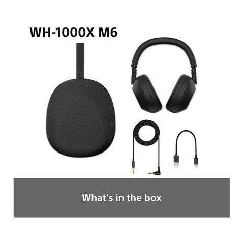 SONY WH - 1000XM6 Wireless Bluetooth Noise - Cancelling Headphones - Black - Fotosound Jersey LTD.