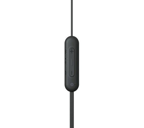 SONY WI-C100 Wireless Bluetooth Earphones - Black - Fotosound Jersey LTD.
