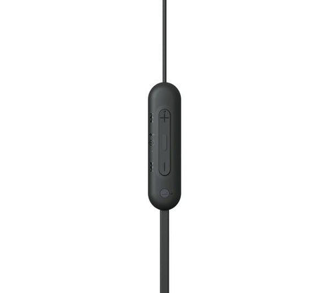 SONY WI-C100 Wireless Bluetooth Earphones - Black - Fotosound Jersey LTD.