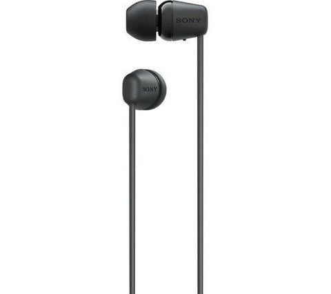 SONY WI-C100 Wireless Bluetooth Earphones - Black - Fotosound Jersey LTD.