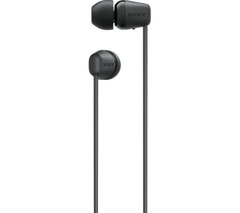 SONY WI-C100 Wireless Bluetooth Earphones - Black - Fotosound Jersey LTD.