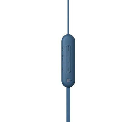 SONY WI-C100 Wireless Bluetooth Earphones - Blue - Fotosound Jersey LTD.
