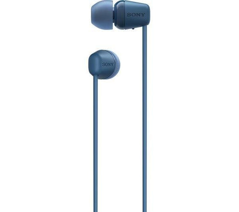 SONY WI-C100 Wireless Bluetooth Earphones - Blue - Fotosound Jersey LTD.