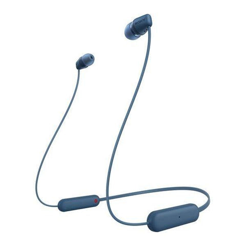 SONY WI - C100 Wireless Bluetooth Earphones - Blue - Fotosound Jersey LTD.