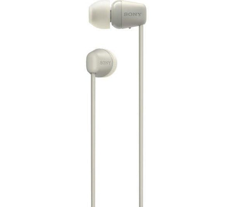 SONY WI - C100 Wireless Bluetooth Earphones - Taupe - Fotosound Jersey LTD.