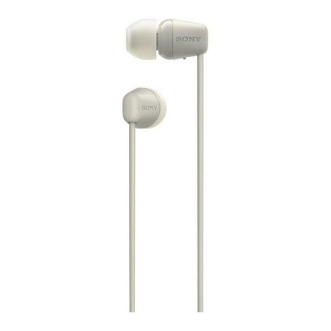 SONY WI - C100 Wireless Bluetooth Earphones - Taupe - Fotosound Jersey LTD.