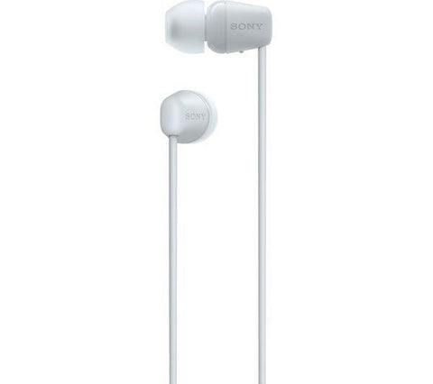 SONY WI - C100 Wireless Bluetooth Earphones - White - Fotosound Jersey LTD.