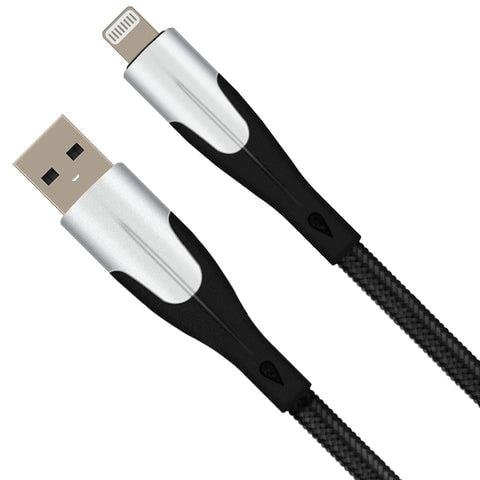 VIBE Premium Lightning to USB Braided Data Cable - 1m. - Fotosound