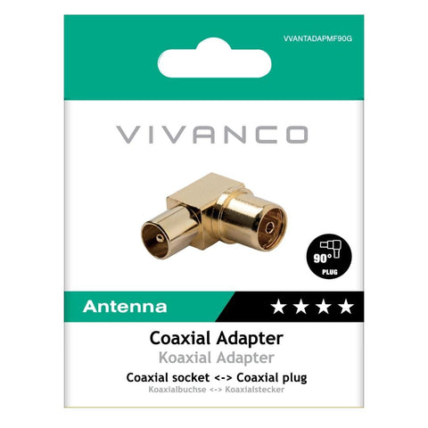 Vivanco Right Angled Coax Adapter - Fotosound