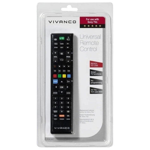 Vivanco RR 240 Replacement Remote for Sony TVs - Fotosound Jersey LTD.