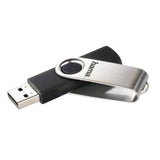 Hama Rotate FlashPen, USB 2.0, 32 GB, 10 MB/s, black/silver