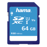 Hama SDXC 64GB Class 10 UHS-I 80MB/S