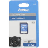 Hama SDXC 64GB Class 10 UHS-I 80MB/S