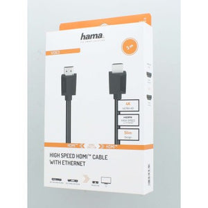 Hama High-Speed HDMI Cable, 4K, Plug - Plug, Ethernet, 3m