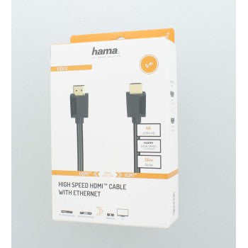 Hama High-Speed HDMI Cable, 4K, Plug - Plug, Ethernet, 5m