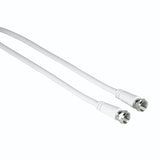 Hama SAT Connection Cable, F-Plug - F-Plug, 1.5 m, 75 dB, wh