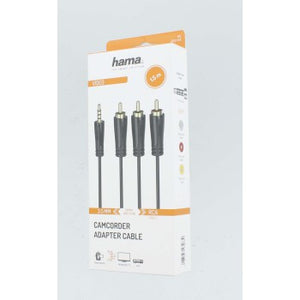 Hama Connecting Cable 3.5 mm 4-Pin Jack Plug - 3 RCA Plugs, 1.5 m