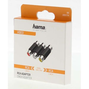 Hama Video Adapter, 3 RCA Sockets - 3 RCA Sockets