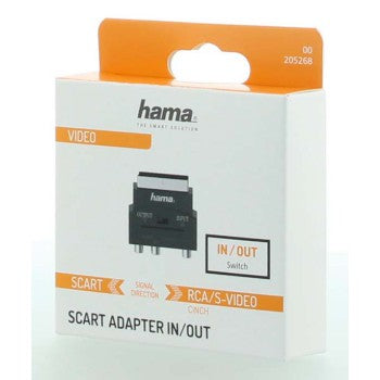 Hama Video Adaptor S-VHS Socket / 3 RCA Sockets-Scart Plug, 4-Pin