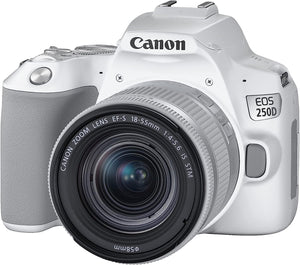 Canon EOS 250D 18-55 IS STM Lens 24.1MP 3.0LCD 4K WiFi White