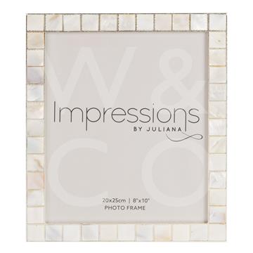 Impressions Shell Mosaic Inlay Photo Frame 8x10