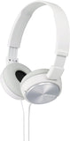 Sony MDR-ZX310W Foldable Headphones - Metallic White