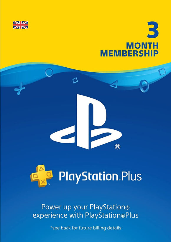 PlayStation Plus 3 Month Membership - UK Account
