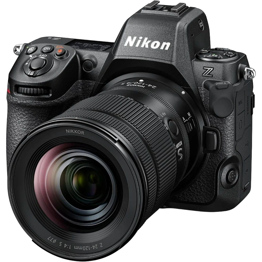 Nikon Z8 mirrorless camera with lens